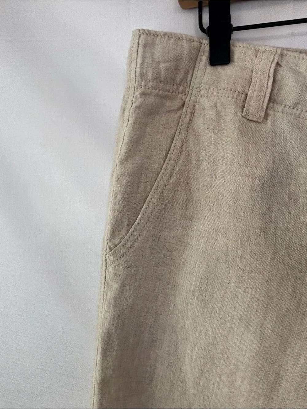 OLD NAVY NWT Beige Loose Fit Linen Pants Size 33 x 30